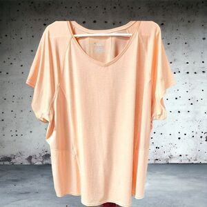 TEK GEAR Plus Size  ATHLETIC PEACH TOP WIH DRYTEK 3X